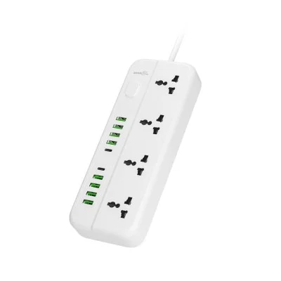 Porodo Blue 6 Universal Sockets Power Strip